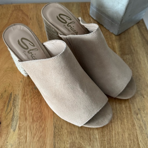 Sbicca Vintage Collection Helena Iced Suede Mule Sandal Women’s Size 8 - Picture 3 of 5